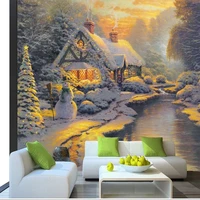 custom mural wallpaper 3d oil painting plain woods decorative background living room bedroom home decor papel de parede 3 d