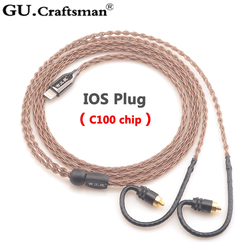 GUcraftsman 8-ядерный OCC медной проволоки для SONY IER-M7 IER-M9 IER-Z1R наушники 2,5 мм 4,4 сбалансированный обновления кабель