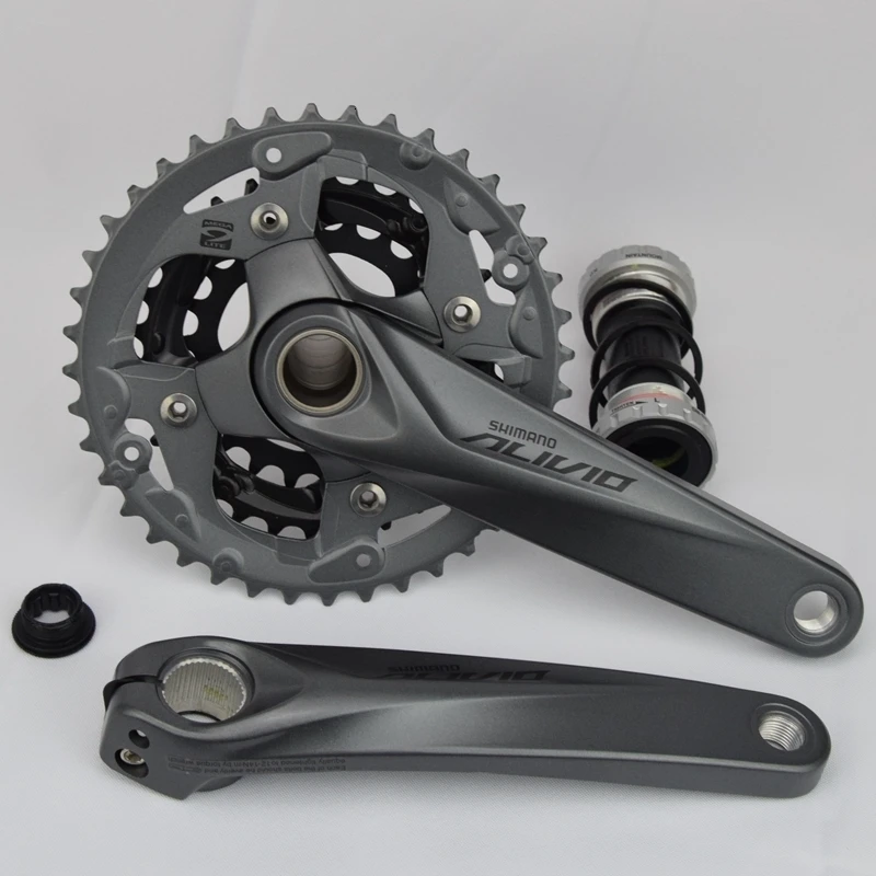 Manivela Pedaleira Shimano Alivio Fc M4050 с Bb для M4000 Hollowtech Запчасти для велосипедов 170/175 мм