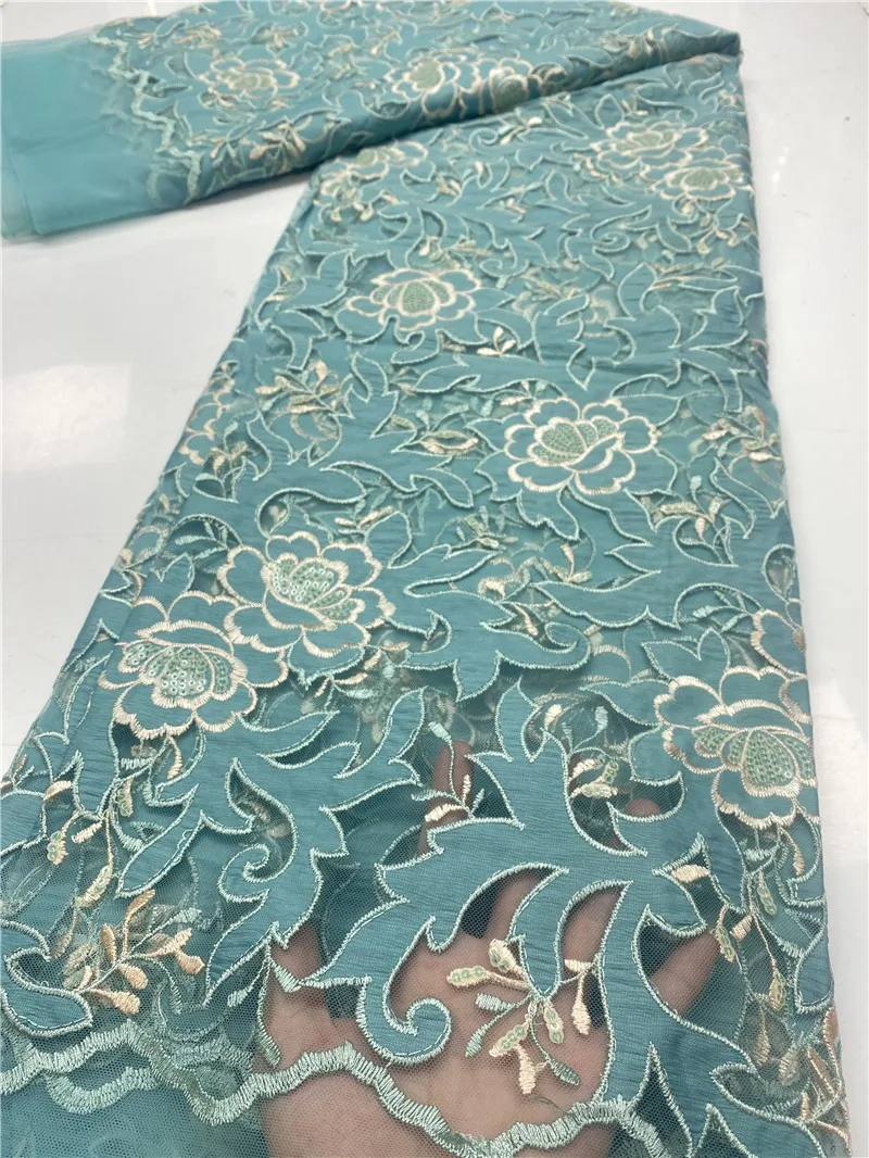 

Французская кружевная ткань, 2020, Высококачественный кружевной материал, новейшая африканская кружевная ткань с вышивкой в нигерийском сти...