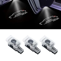 2pcs logo for 2018 2021 volvo xc40 led car door light projector ghost shadow light welcome light courtesy atmosphere light