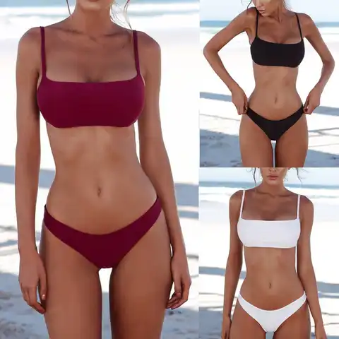 Women Bandage Bikini Set Push-Up Brazilian Swimwear Beachwear Swimsuit Female Push Up Beach Wear Bathing Suit Swimwear NEW