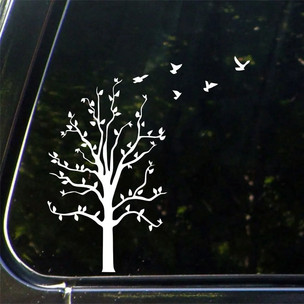 Декоративные светоотражающие наклейки с птицами на дерево|Наклейки автомобиль| |