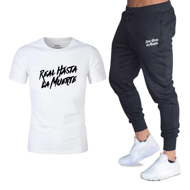 Новинка лета 2020 хит 2 шт./компл. мужской спортивный костюм спортивные шорты