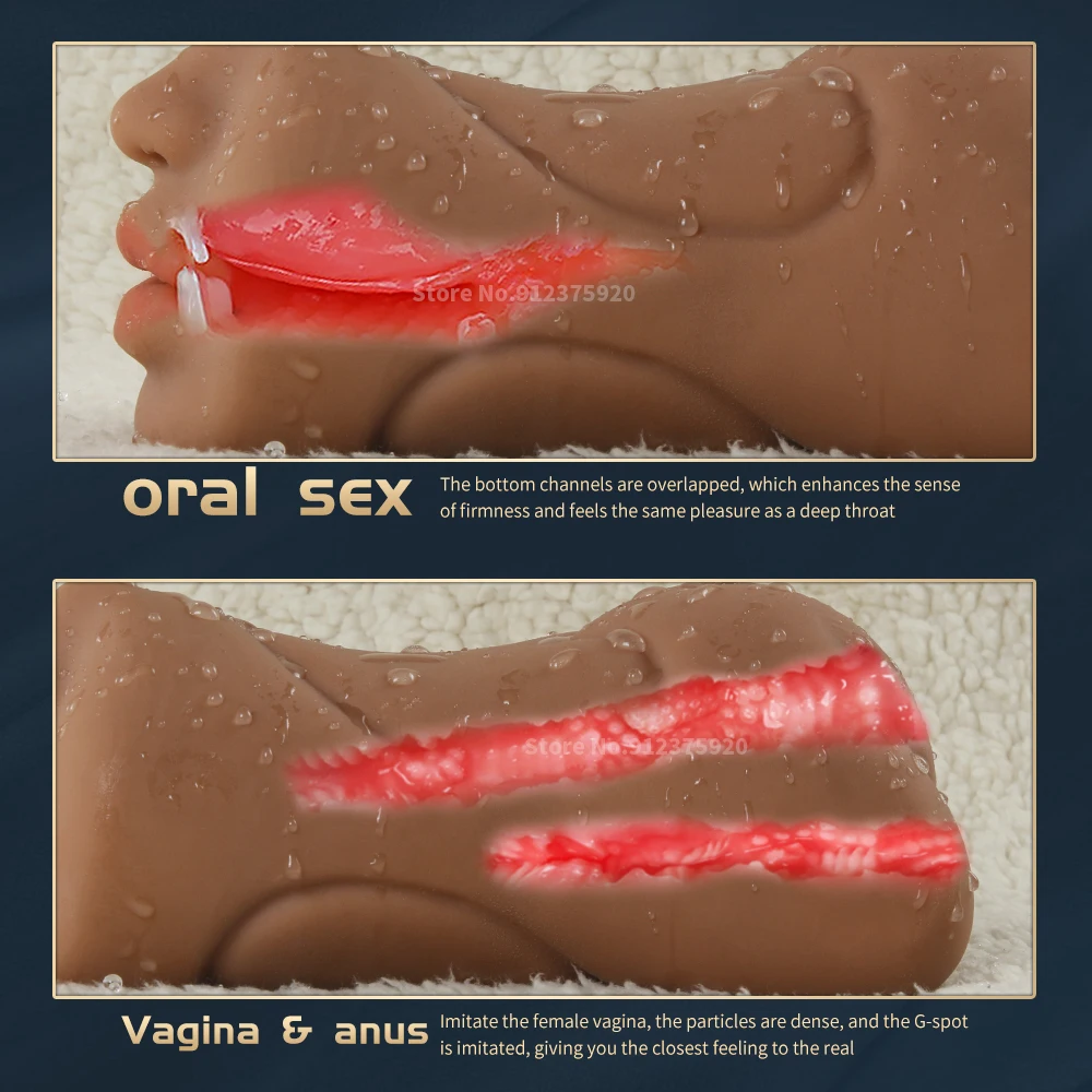 Реалистичная Вагина оральный с языком мужской планшетофон мягкая силиконовая