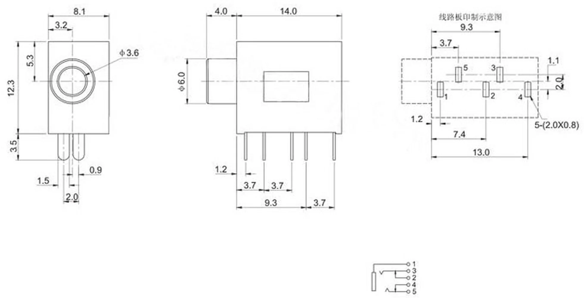 5 шт. разъем для наушников 3 мм цвет черный/розовый/зеленый|jack audio connector|jack connectorjack