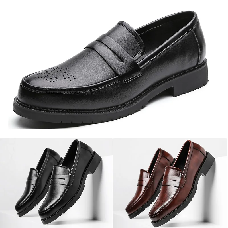 Мужские классические туфли в стиле броги кожаные свадебные Paty мужские оксфорды