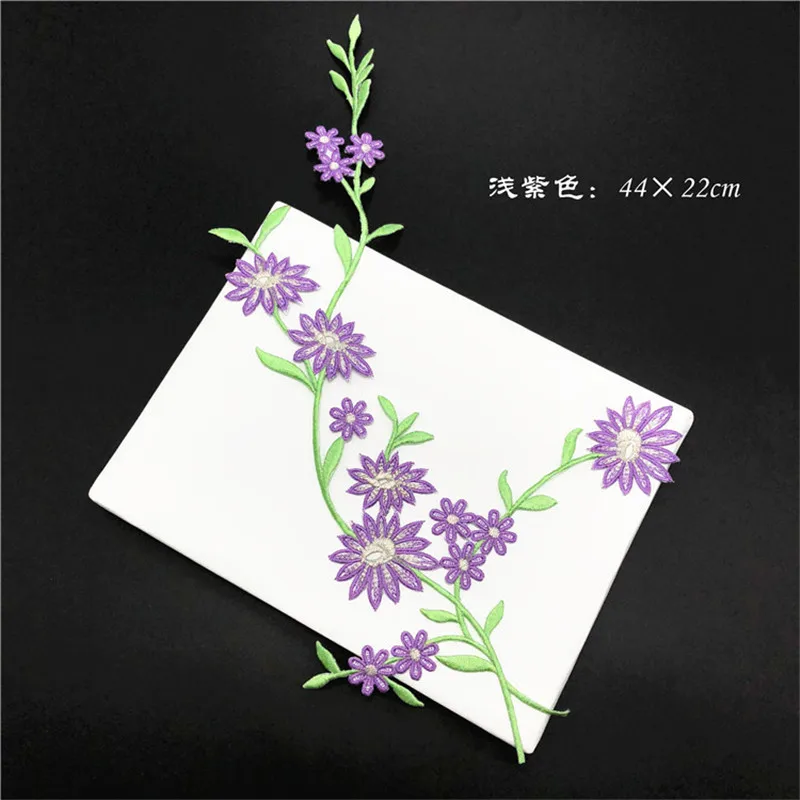 1 шт. тканевые наклейки с цветочной вышивкой аксессуары клейкая ткань патч утюжок