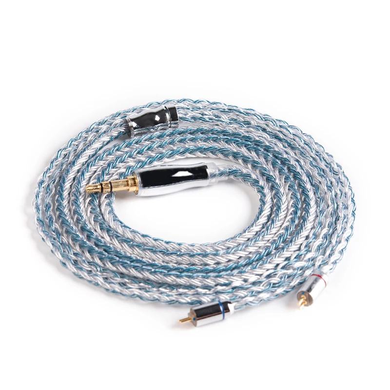 Yinyoo 16 Core High Purity Silver Plated Cable 2.5/3.5/4.4MM With MMCX/2PIN/QDC TFZ FOR KZZS10Pro AS10 ZSNPRO C12 V90 BLON BL-03