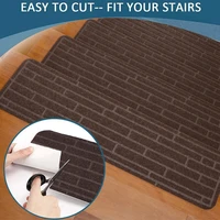 1pc stair tread mat indoor tpe self adhesive anti skid floor rug kids pet safety household staircase step protection pad 76x20cm