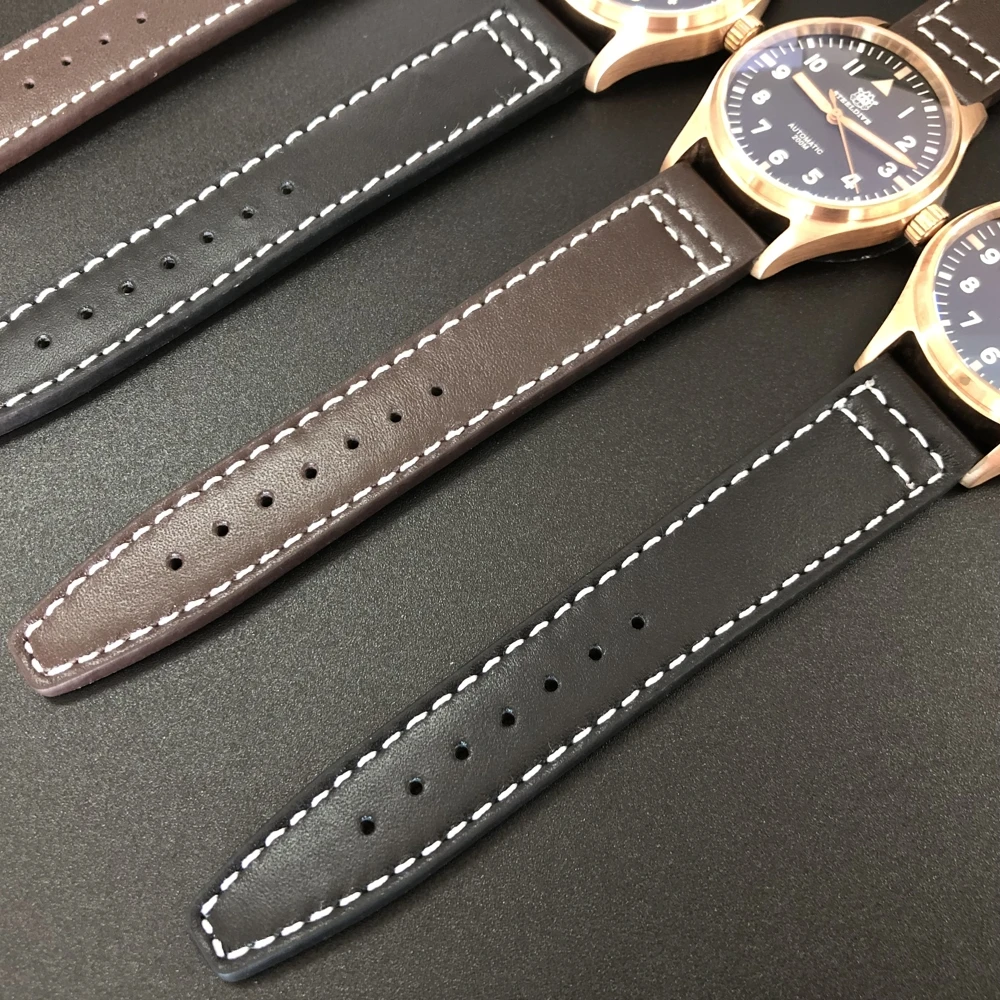 SD1948S NH35 Бронзовые часы для дайвинга 200м Водостойкий Steeldive кожаный ремешок для мужчин автоматические наручные часы для мужчин Мужчины