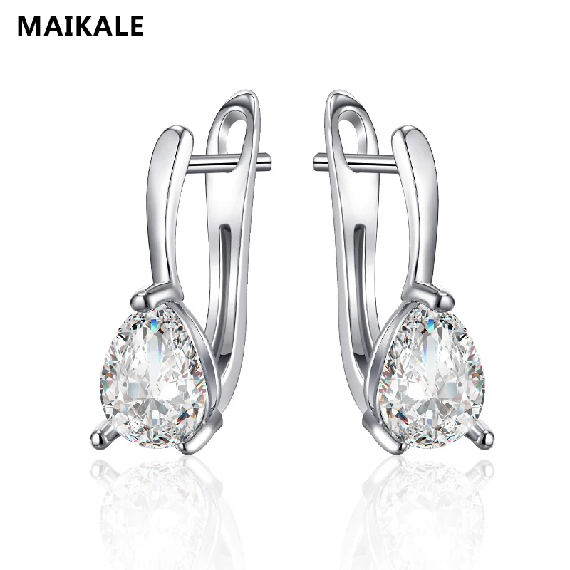 Женские серьги гвоздики в форме капли MAIKALE новые трендовые корейские золотого