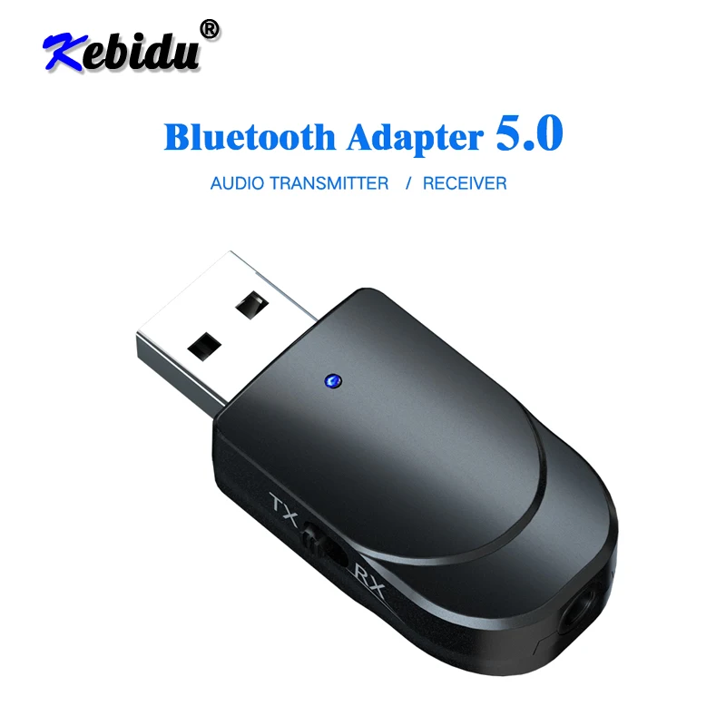 Bluetooth приемник Kebidu передатчик мини стерео 5 0 аудио AUX RCA USB разъем 3 мм для ТВ ПК