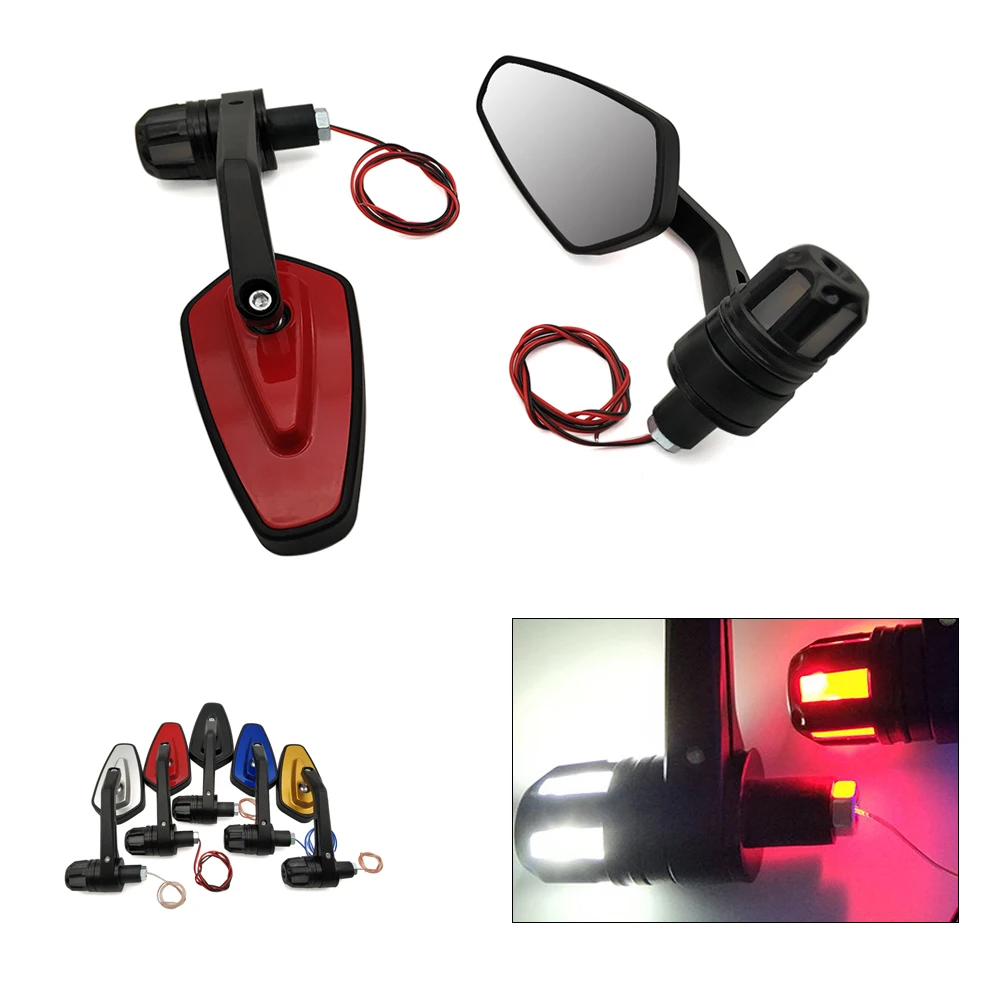 Мотоциклетное боковое светодиодный светодиодная ручка Задние Зеркала
