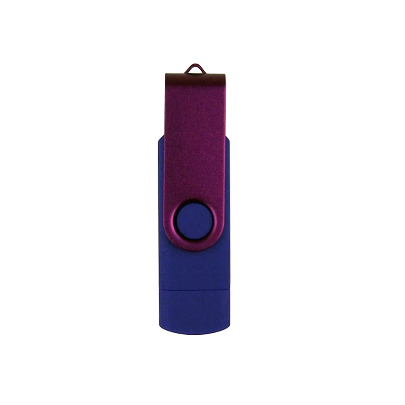 Флеш-накопитель OTG 2,0 64 ГБ 32 ГБ Micro Flashdrive 8 ГБ 16 ГБ 4 ГБ USB флеш-накопитель для Android PC TF/SD карта адаптер адаптеры для мобильных телефонов - Цвет: purple