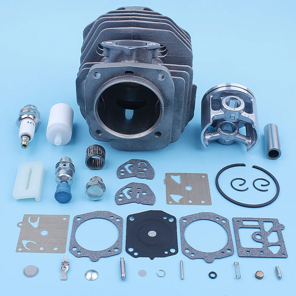 45 мм цилиндр подшипник поршня Carb комплект для HUSQVARNA 154 254 154XP 254XP бензопила свечи зажигания декомпрессии топливный фильтр Запасная часть