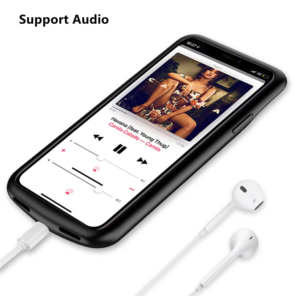 Чехлы с зарядным устройством NTSPACE для iPhone XS Max чехол аккумулятором 6000 мАч внешним