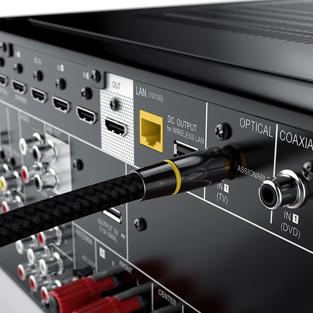 Цифровой волоконно-оптический аудио кабель Toslink 1 м 3 10 SPDIF коаксиальный для