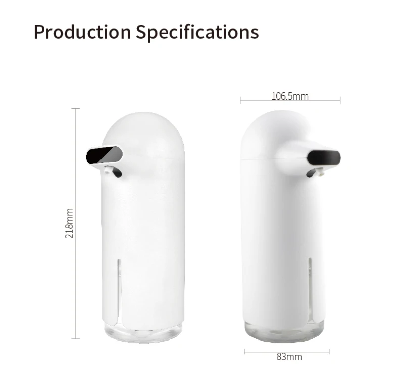 

350ml Automatic Soap Dispenser Vertical Touchless Induction Foaming Hand Washing Automatic Electric Soap Dispenser