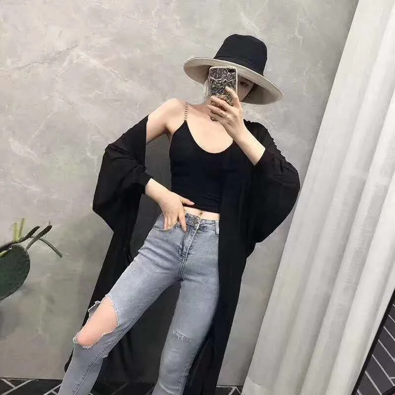 Hawiton женское шифоновое кимоно кардиган свитер однотонный карамельный цвет