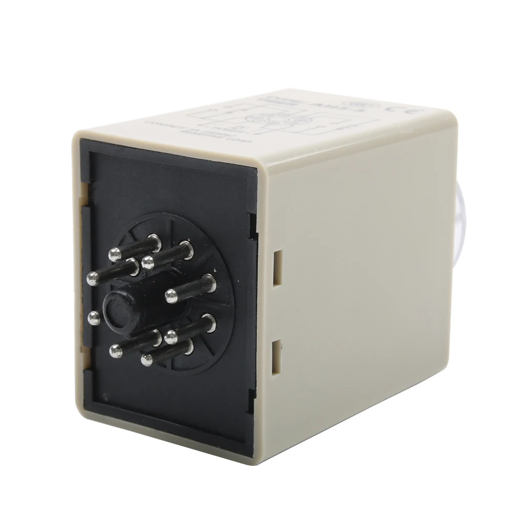 AC 36V 110V 220V 380V DC 24V Реле времени задержки 0~ 60 Seconds 0~ 60 Minutes AH3-3 с многоконтактной штепсельной вилкой