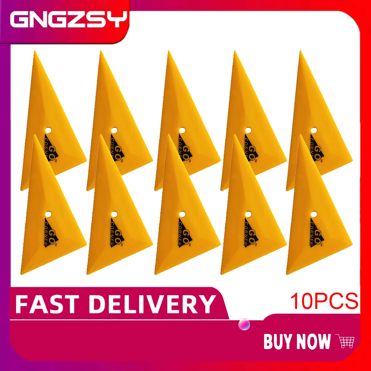 Желтый жесткий резиновый скребок угловой Авто Офис винил оконный пленка