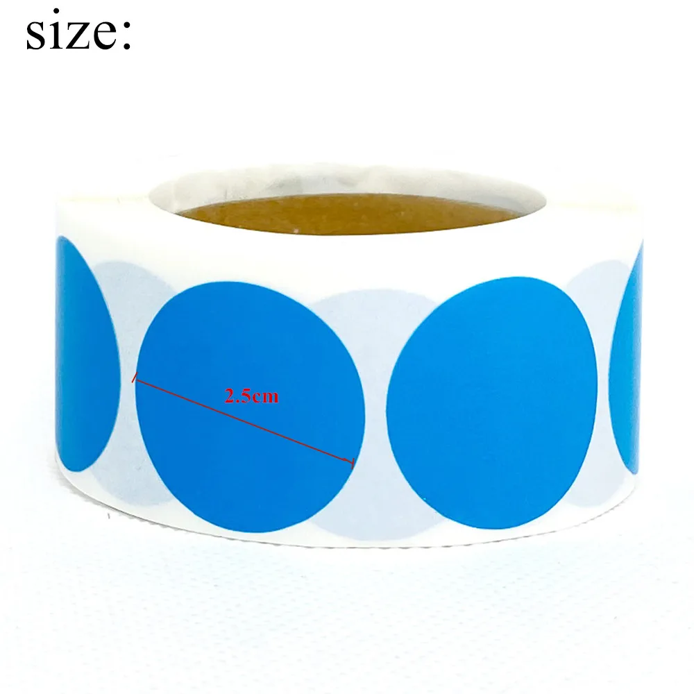 

Happy holiday sticker label Round Color Coding Dots Stickers Permanent Adhesive Kraft Stickers suit for wedding,all parties