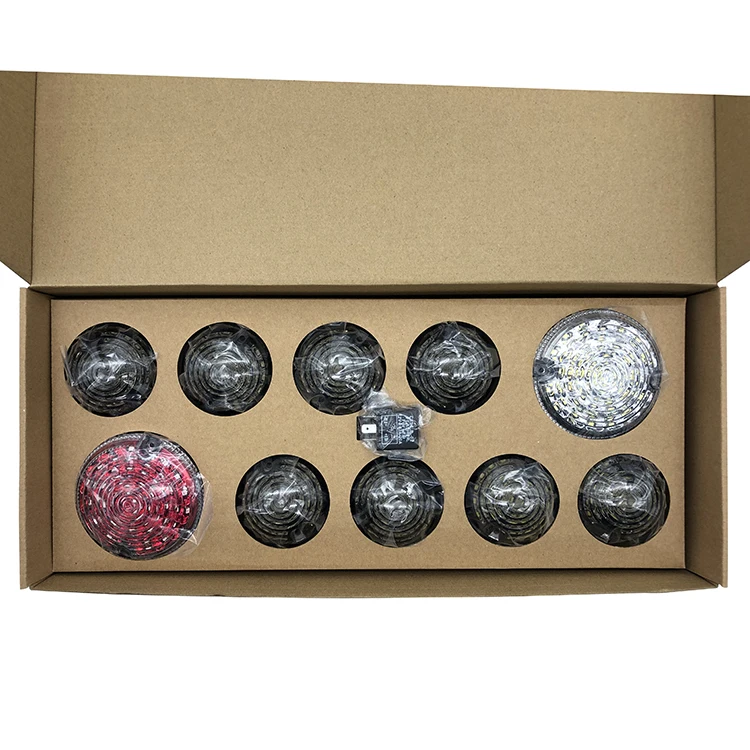 10 шт дымчатый задний противотуманный фонарь заднего хода светильник полный