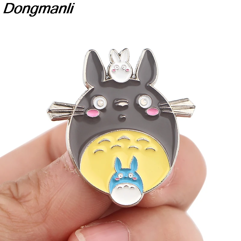 

P4378 Dongmanli Good Quality Anime Cute Cat Hard Enamel Pin Badge Brooch Jewelry Kids for Gifts