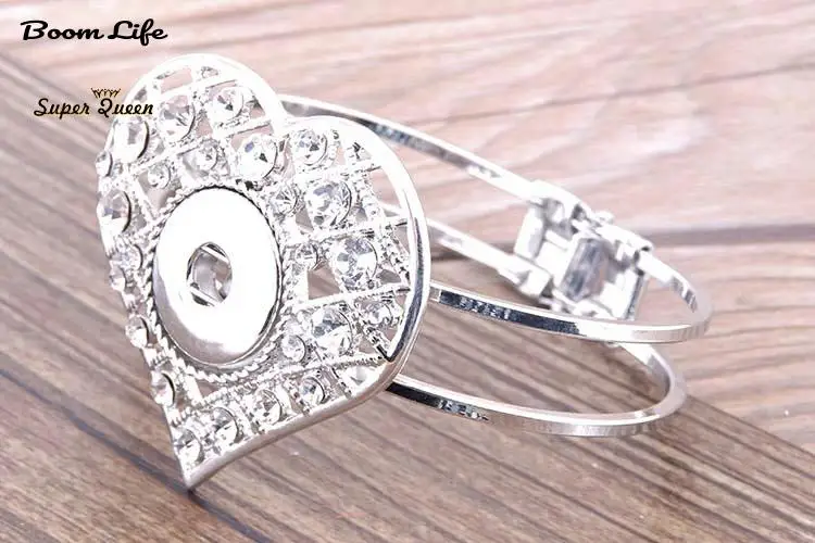 

Hot wholesale Snap Bracelet&Bangles High quality Alloy bracelet fit 18mm charm button snaps jewelry 041205