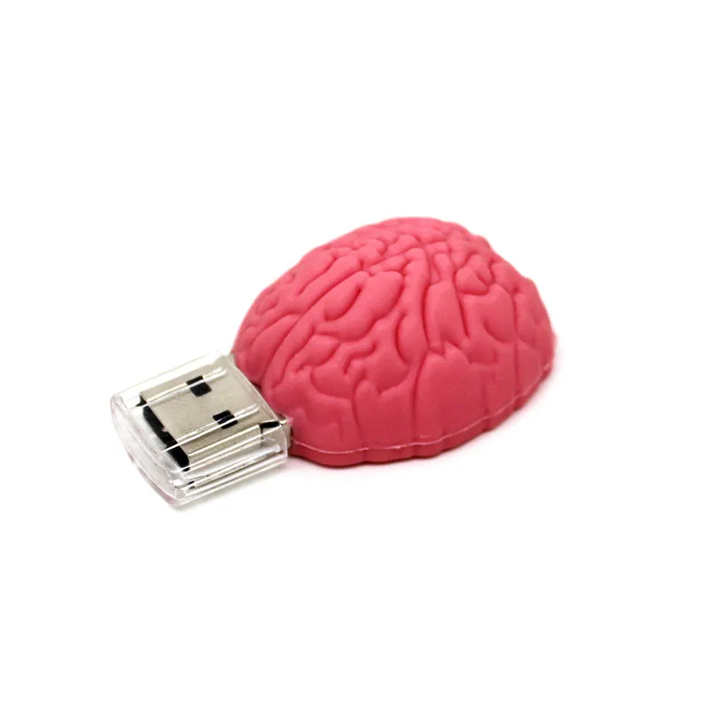 USB флеш-накопитель с мультяшным мозгом, модель человеческих органов, 128 Мб, флеш-накопитель, 64 ГБ, карта памяти, 4 ГБ, 8 ГБ, 16 ГБ, 32 ГБ, сердце/зуб/почка, флешка