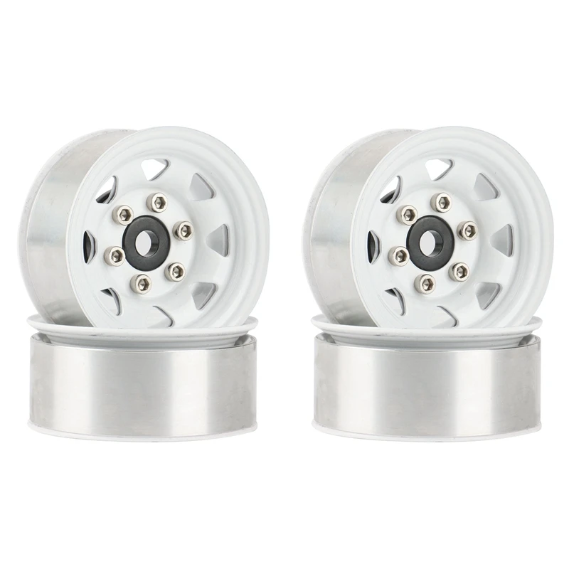 

4PCS 1.55 Metal Beadlock Wheel Rim Hub for 1/10 RC Crawler Car Axial Yeti Jr 90069 RC4WD D90 TF2 Tamiya CC01 LC70 MST
