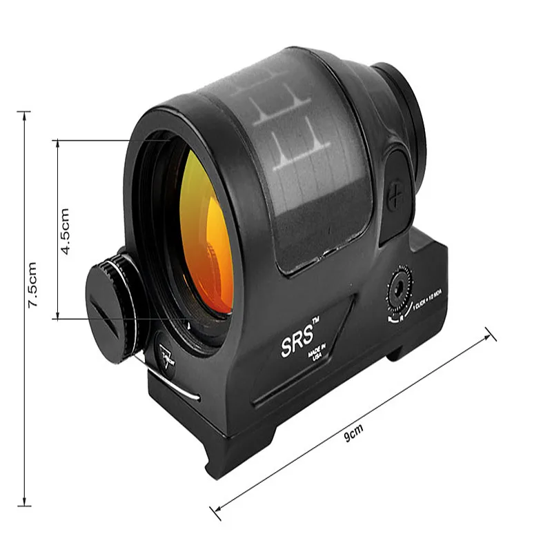 Trijicon охотничий рефлекторный прицел система солнечной энергии Охота SRS 1X38 красный