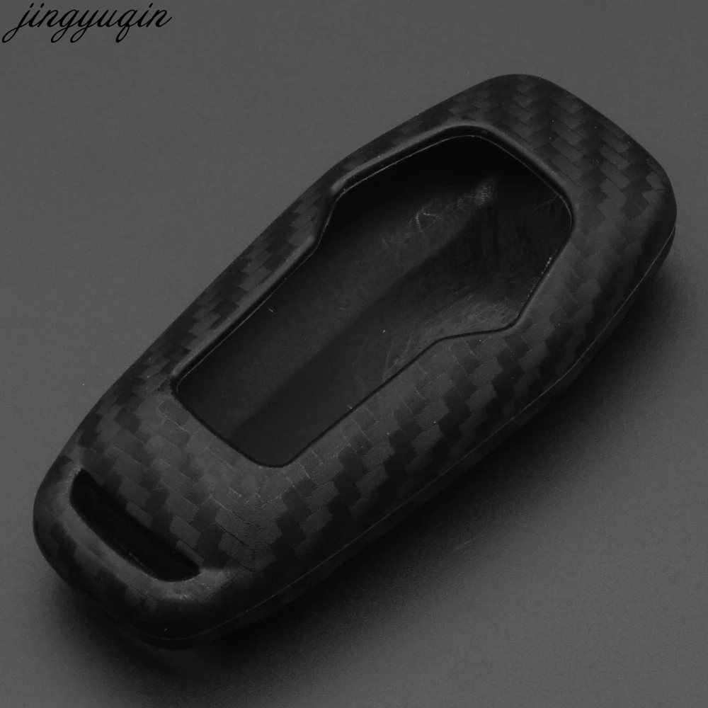 5 кнопок карбоновый силиконовый Автомобильный Брелок чехол для дистанционного