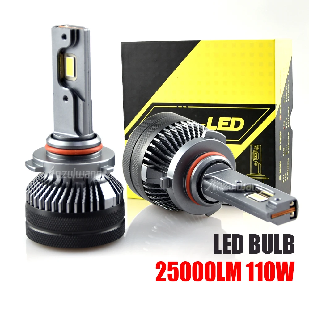 

2Pcs H4 H7 Led Canbus H11 HB3 9005 HB4 9006 Led Headlights Mini 110W 25000LM Car Light Bulbs Automobiles Auto Lamp