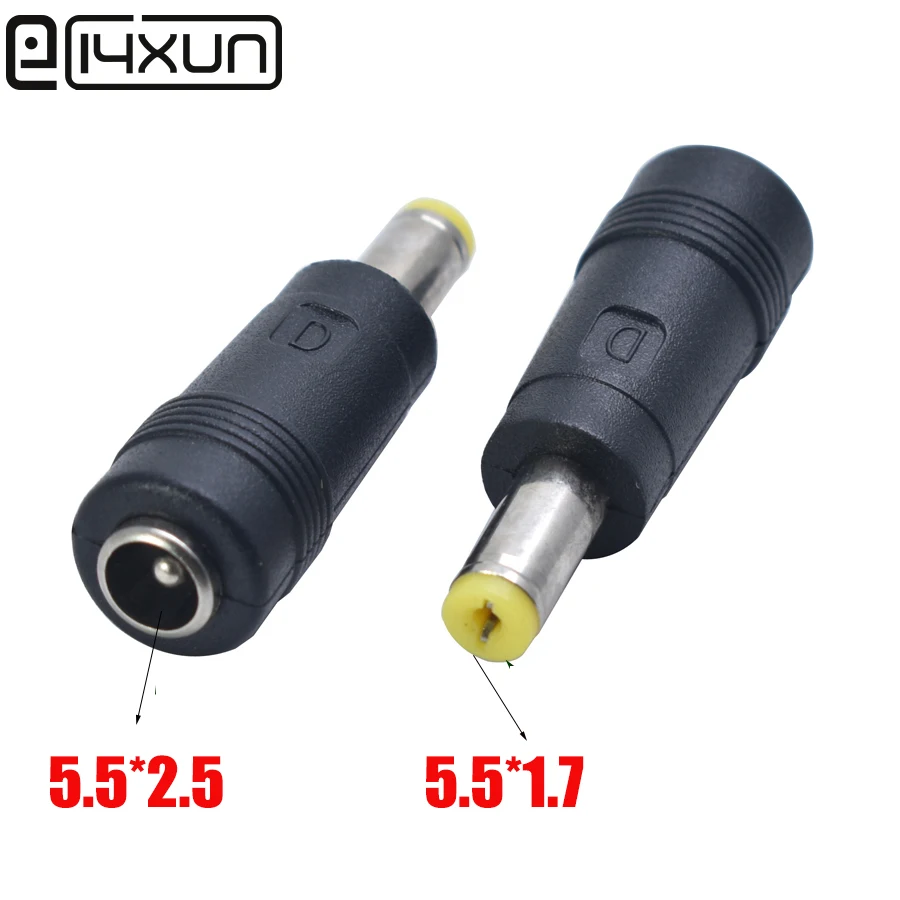 EClyxun 1 шт. адаптер постоянного тока 5 5*2 Мама на 5*1 7 папа для зарядного устройства