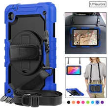 Armor Shockproof Tablet Cover Fundas for Huawei MatePad T8 8.0 Mediapad T5 10 10.1 Case Coque Hard Silicone Stand Shell + Strap