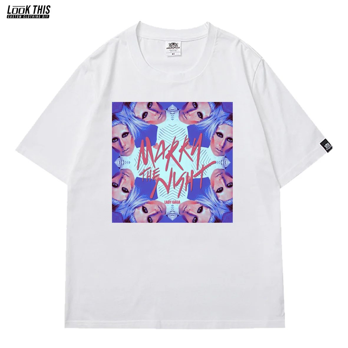 

Lady Gaga Summer 2021 Women's T-shirt Short Sleeve Gothic Street Black Cool Y2k Female Girls Tee Hipster Graffiti Letters Tops