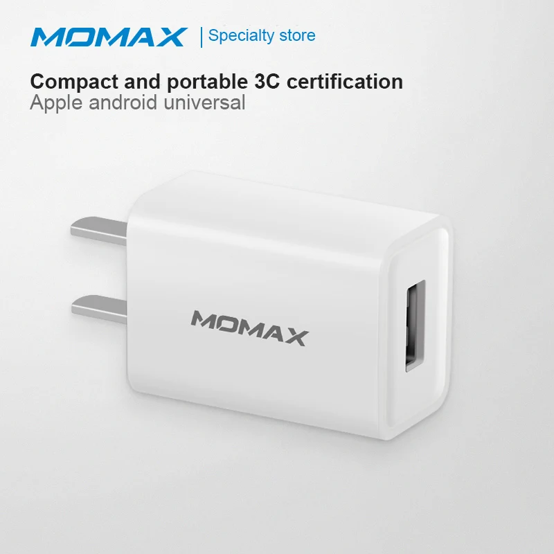 Momax UM9 умное цифровое быстрое зарядное устройство зарядная головка 5v2A быстрая