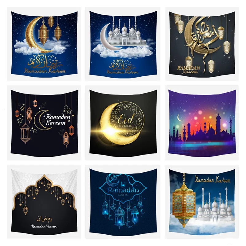 ИД украшение Мубарак гобелены мусульманские украшения на Рамадан для дома