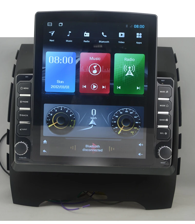 

9.7" octa-core tesla style vertical screen Android 10 Car GPS video Multimedia for ford Edge 2015-2017