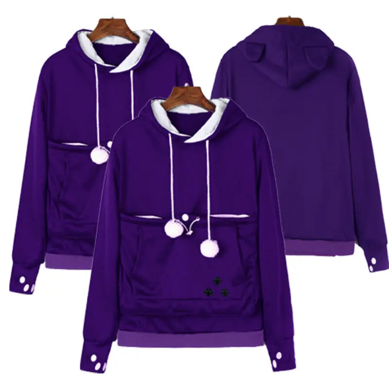 

Women's Hoodie Long Sleeve Sweatshirt Jumper Hip-hop Coat Pullover Tops