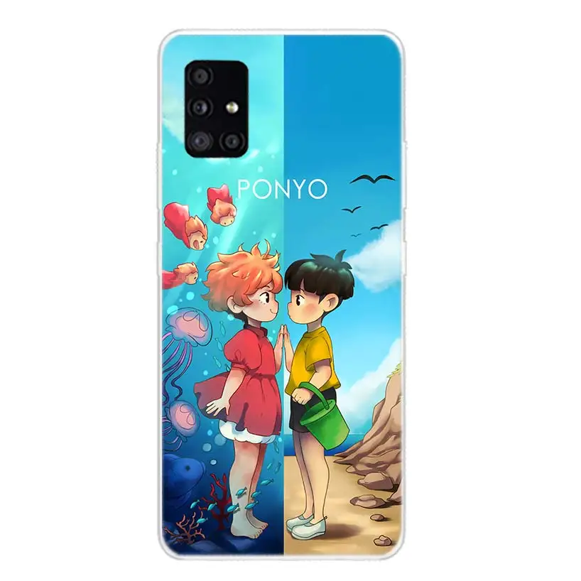 Ponyo On The Cliff By The Sea Phone Case For Samsung Galaxy A50 A70 A40 A30 A20S A10 Note 20 Ultra 10 Lite 9 8 A6 A8 Plus A7 A9 images - 3