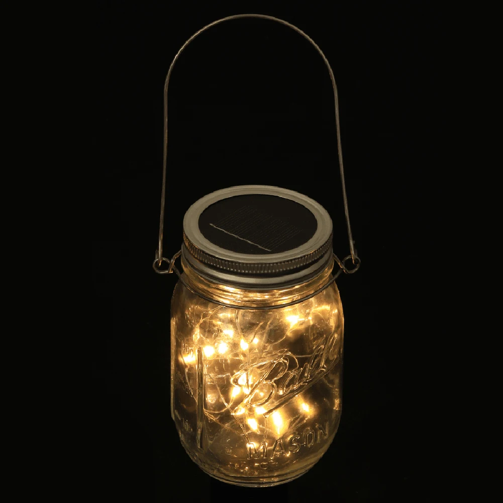 

30 LED Solar Fairy String Light Practical Classic Texture Creative Design Home Bedroom Balcony Decoration Mason Jar Lamp
