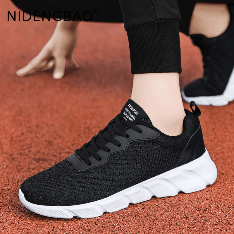 Men Sneakers Mesh Breathable Women Outdoor Walking Jogging Running Sports Shoes Non Slip Lightweight Gym Athletic Trainers