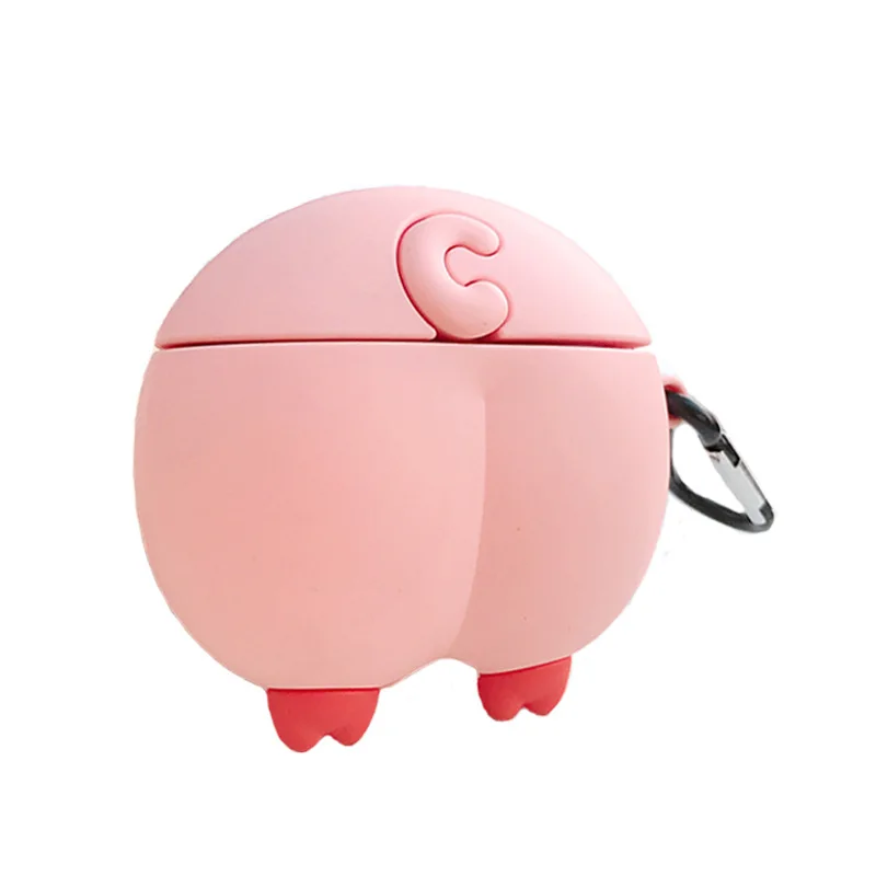 

Creative Pig Butt Airpods Pro Protective Case Bluetooth Silicone Case 3 Suitable For Apple Earphone Case Cute Gift