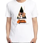 Оранжевая Мужская футболка большого размера с принтом в виде постера и коротким рукавом