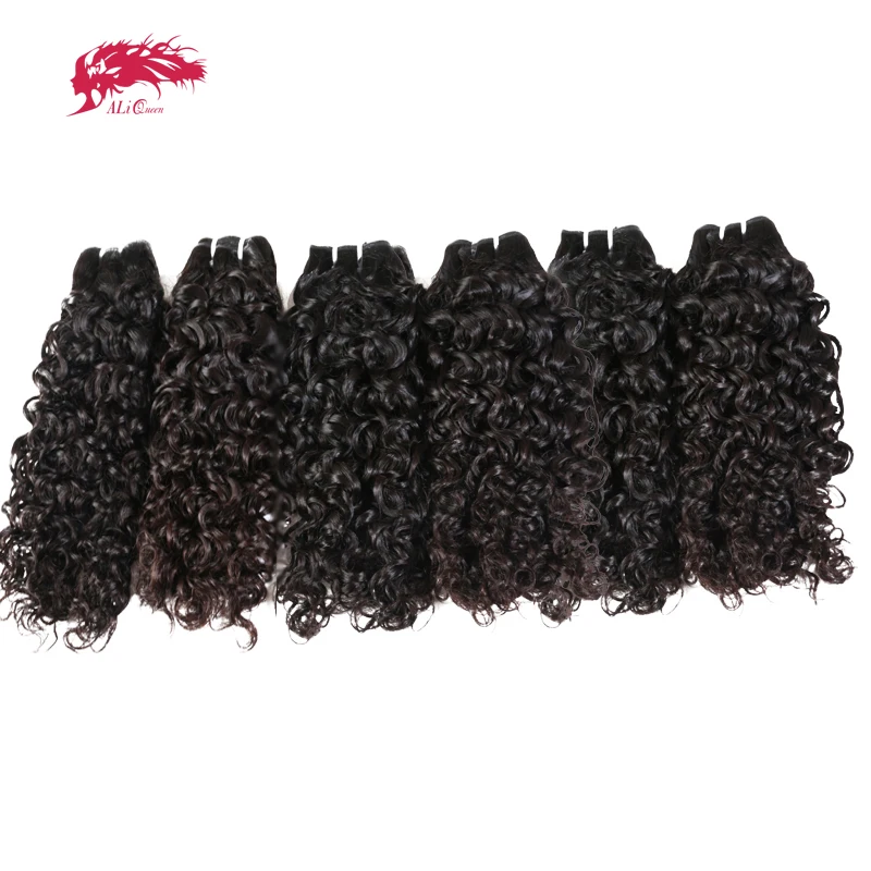 Ali queen hair 10шт Лот бразильские волнистые натуральные кудрявые пучки волос девственные человеческие волосы для наращивания натуральный цвет