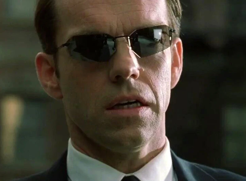 Agent Smith, rebites cool, design de marca, óculos de sol