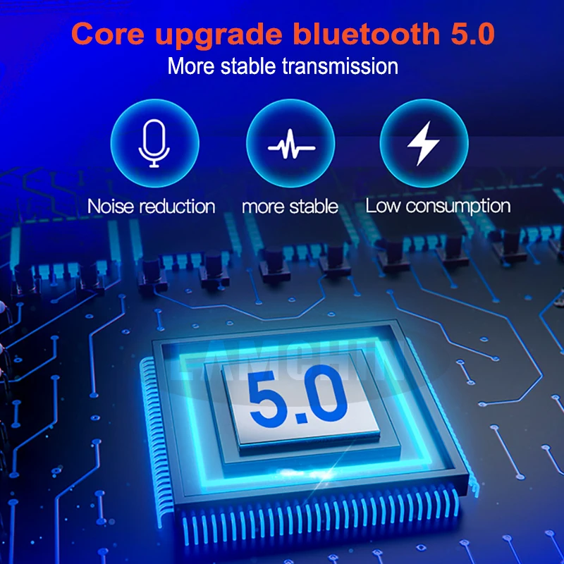 USB Спортивная гарнитура Bluetooth 5 0 TWS беспроводные наушники стереонаушники с